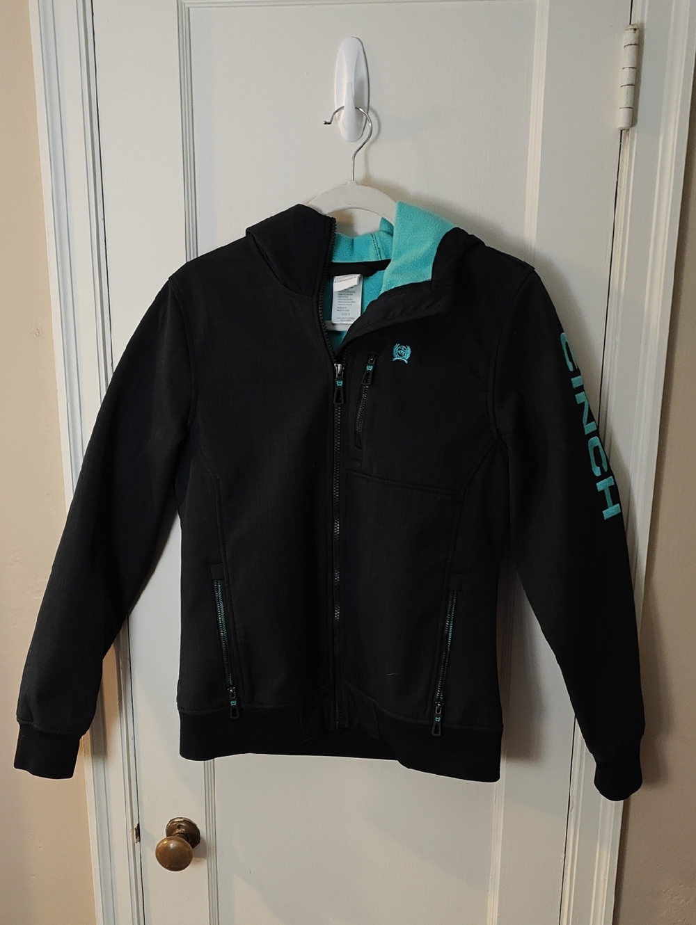 Cinch Women's Black  Jacket with Teal Accents
